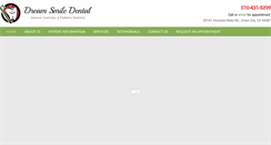 Desktop Screenshot of dreamsmiledentalcare.com