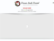 Tablet Screenshot of dreamsmiledentalcare.com